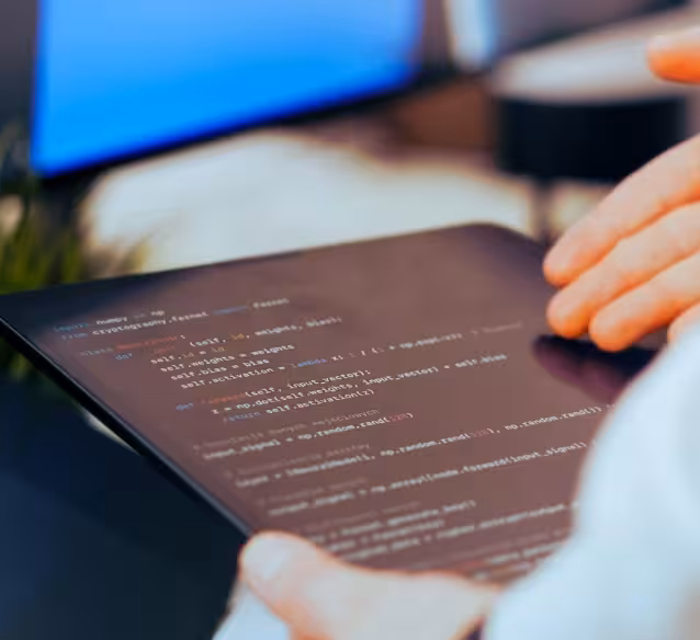 Tablet Being Shown By Business Professional