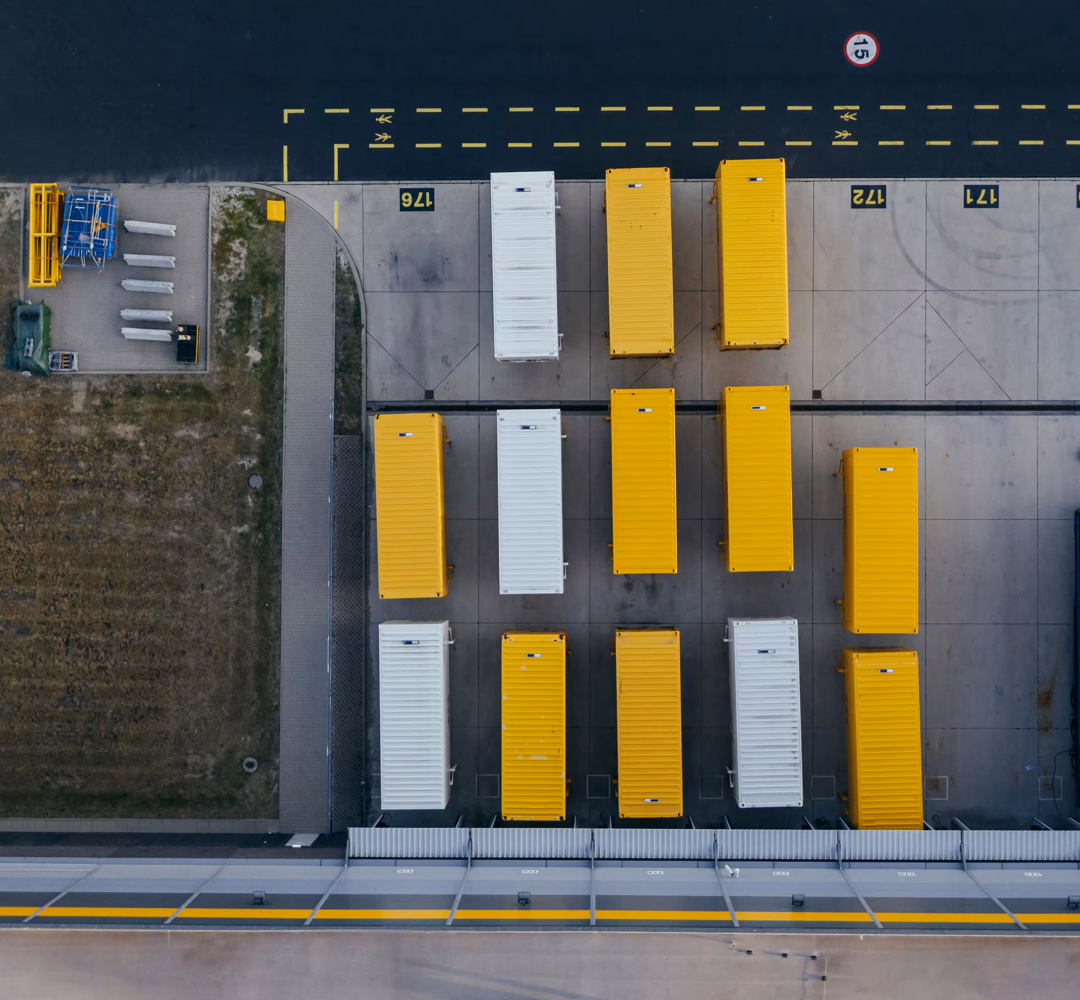 Birds-Eye View of Containers